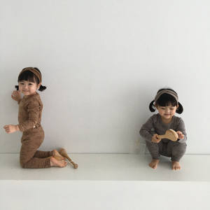 Ropa de Bebé en Oferta, Conjuntos de Ropa para Niños al por Mayor, 2 Piezas, 100% Algodón, Pijamas Infantiles Estampados - Product Image 4