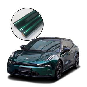 <span class=keywords><strong>Film</strong></span> de protection auto-adhésif en PVC sans bulles d'air, couleur vert chasseur, effet cristal brillant, changeant de couleur, pour carrosserie de voiture - Product Image 1