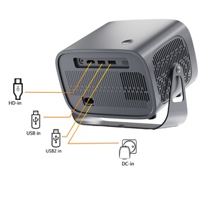 Projecteur HD avec décodage 4K, système Android, 200 lumens ANSI, Wi-Fi double bande, BT5.0, installation facile, projecteur portable pour extérieur - Product Image 6