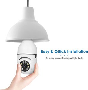 1080p 2MP Night Vision Wifi CCTV Security <strong>Camera</strong> 5G Wireless Auto Tracking 360 Degree Pan-Tilt Light WiFi Bulb Cloud SD Storage - Product Image 4