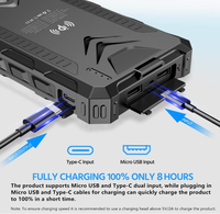 Beaudens — chargeur solaire, batterie d'alimentation 20000mah, pour téléphones portables, smartphones