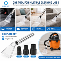 Kit universel d'embouts extracteurs de tapis avec adaptateurs de 1-1/4 ", 1-7/8 ", 2-1/2 " pour aspirateur eau et poussière Shop Vac, nettoyage de tissus d'ameublement
