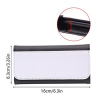 Étui à lunettes vierge en cuir PU pour sublimation, pochette de protection pour lunettes de soleil à impression par transfert thermique