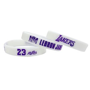Bracelets en silicone lumineux dans le noir pour les fans de LeBron James et <span class=keywords><strong>Stephen</strong></span> <span class=keywords><strong>Curry</strong></span> - Logo personnalisé, commandes en gros - Product Image 4