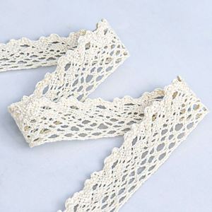 Ruban en dentelle polyester vintage à bord simple/double, 2 cm, 5 yards, non élastique, pour artisanat DIY et garnitures de vêtements - Product Image 5