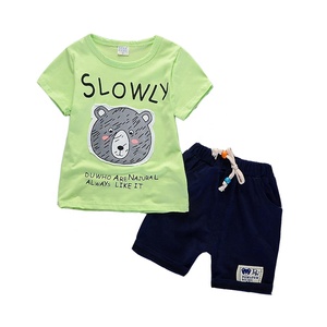 SS-735B design più recente abbigliamento per bambini abbigliamento sportivo abbigliamento per bambini <span class=keywords><strong>vestiti</strong></span> per neonati <span class=keywords><strong>vestiti</strong></span> estivi per bambini 2 pezzi - Product Image 3