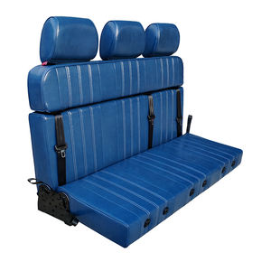 Siège-lit pliable universel en cuir, 3 places, banc triple polyvalent, convertible en lit, gain de place, conversion de fourgonnette - Product Image 1