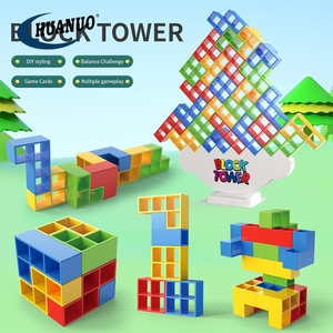 Đồ chơi trẻ em & người lớn 48 pcs kích thước lớn khối xây dựng cân bằng xếp chồng khối trò chơi tetras Tháp trò chơi - Product Image 4