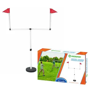 Easy to assemble and easily adjustable in height Ideal for youth outdoor sports with stable base rugby goal post