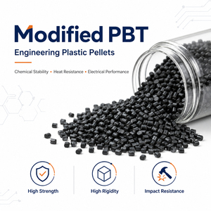 Plástico para piezas automotrices de alta resistencia al impacto, reforzado con fibra de vidrio PBT modificado en fábrica china, GF15/GF20 GF10% - Product Image 2
