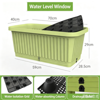 Grille de jardin rectangulaire blanche en PP moulé par injection, modèle 550, légère et durable, pour jardin domestique Shandong