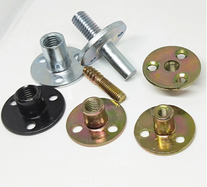 फर्नीचर उद्योग M6 M8 M10 पीले जस्ता कार्बन स्टील के दौर अखरोट टी अखरोट के साथ तीन छेद - Product Image 5