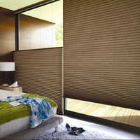 Persianas de ventana de panal eléctricas de tamaño grande personalizadas persianas de sombra celular automáticas anti-uv ignífugas impermeables para hotel en casa