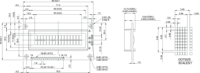 Wisetip Multiusos Vc16X2C Carácter Módulo Lcd Pantalla Panel Tablero Solución con retroiluminación LED