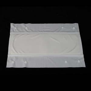 Funda para Mopa de Sala Limpia, Blanca, Rectangular, de Tela Sintética, con Palo de Acero Inoxidable, para Limpieza de Suelos de Oficina - Product Image 3