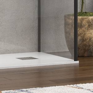 Kamalu KW4000B Moderna Cabina Doccia Angolare 70x120 con Profilo Nero, Vetro da 8mm e Piatto Rettangolare per Casa e Hotel - Product Image 6