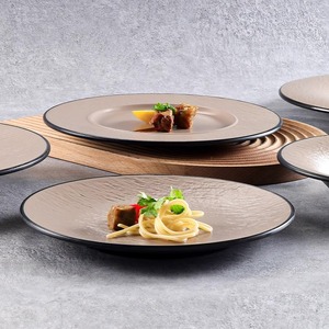 A5 Japanese-style <b>melamine</b> <b>plate</b>, imitation porcelain round <b>plate</b>, flat <b>plate</b>, restaurant plastic dinner <b>plate</b>, dish, hot pot, - Product Image 3