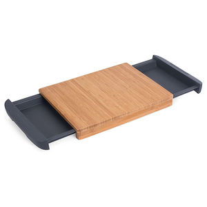 Eco-friendly Kitchen Bamboo Chopping Board with 2 Slide-in Trays