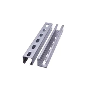 Made In China 41*21Hot Dip Galvanized Steel Slotted U Strut Channel C Channel Unistrut Uni Strut Channel Roof Truss