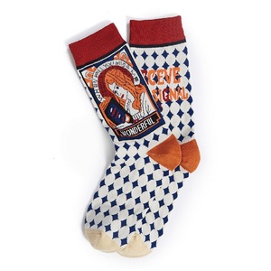 European American Custom Personalized Jacquard Mid <b>Long</b> <b>Socks</b> Retro Style Breathable <b>Long</b> Cotton Trendy <b>Socks</b> - Product Image 5