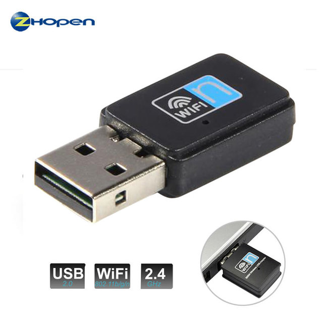 RTL8192EU Chipset 300 Mbps USB 2.0 Wireless 802.11n Driver WiFi USB Adapter Built-in Smart Antenna 64/128-bit WEP Support Zp300m