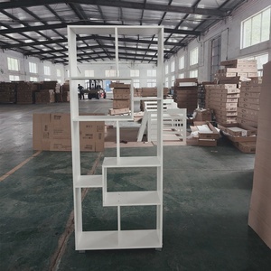 Estantería de cubo de madera blanca moderna personalizada, organizador multiusos, estantería de almacenamiento para apartamento, supermercado o almacén - Product Image 2