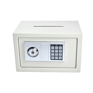 20EK Coffre-fort pour bureau à domicile avec mot de passe Chambre d'hôtel Coffre-fort antivol ignifuge Petite boîte de sauvegarde d'alarme - Product Image 2