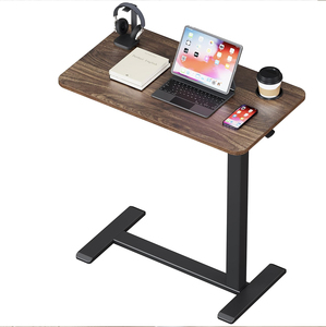 <span class=keywords><strong>Mesa</strong></span> Auxiliar Ajustable para Cama con Ruedas, Escritorio Móvil Neumático para Laptop, Carro Hidráulico Elevador para Computadora, Escritorio Móvil para Sofá - Product Image 1