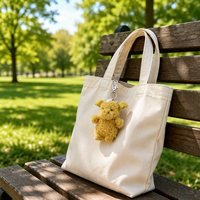 Groothandel Schattige Pluche Dieren Sleutelhanger Zachte Gevulde Beer Konijn Hangertje Tas Charm Cadeau