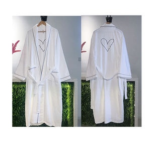 <span class=keywords><strong>Vestaglia</strong></span> da bagno Unisex di lusso abbigliamento da notte per adulti in cotone 100% e cotone stile Hotel e Spa <span class=keywords><strong>vestaglia</strong></span> asciugamano - Product Image 5