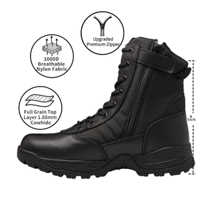 Botas Tácticas Ligeras y Transpirables TSB09 para Desierto y Selva, con Ventilación y Cierre, Modelo Malasia Panamá - Product Image 3