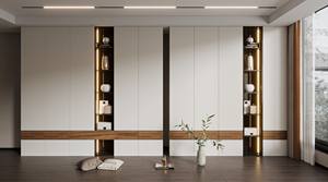 Grande armoire double autoportante moderne de luxe, ensemble complet pour chambre à coucher et salon, miroir, tiroir, porte-manteau, <span class=keywords><strong>dressing</strong></span> - Product Image 2