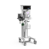 Poste d'anesthésie vétérinaire mobile RF-A200T Vetcare avec moniteur pour clinique vétérinaire et hôpital animalier