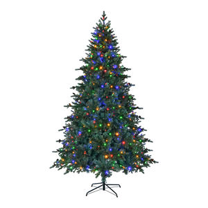 Pohon Natal Hibrida PE&PVC Hijau dengan Lampu Warna-warni 6 kaki, Model Baru 2025, Penjualan Langsung Pabrik, Kerucut Pinus Buatan - Product Image 2