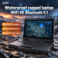 Laptop Tangguh Tahan Air 15.6 Inci WiFi 6E 5.1 GPS Terintegrasi Opsional 4G LTE 5G Untuk Transmisi Data Real Time di Lapangan