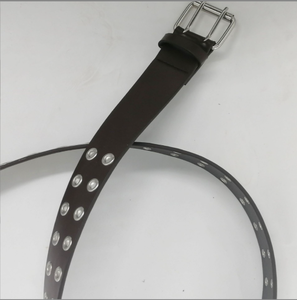 Ceintures en cuir pour femmes et jeunes filles, 2 broches, coloris blanc, noir, café, marron, largeur 3,8 cm x longueur 120 cm, modèles DFWB110 et DFWB120 - Product Image 5