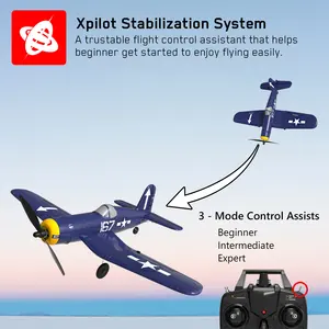 VOLANTEXRC RC uçak F4U 2.4Ghz 4-CH uzaktan kumanda köpük uçak ile uçmaya hazır gyro radyo kontrol uçak acemi
