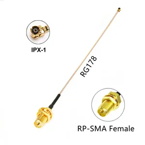สายแปลง <span class=keywords><strong>IPX</strong></span>-1 Pigtail Jumper ตัวเมีย UFL <span class=keywords><strong>IPX</strong></span> RG178 สำหรับเราเตอร์ WiFi และ GPS AP - Product Image 6