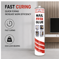 Colle adhésive synthétique sans clou à forte adhérence initiale pour la décoration intérieure et la construction en bois