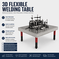 Plateforme de soudage 3D flexible de haute précision, table de soudage en acier nitrué anti-usure pour travaux de fabrication
