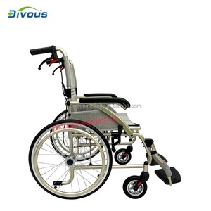 Medical Manual Cheap Foldable Lightweight Aluminum Alloy Manual Wheelchair Handicap Patients Disabled Wheel Chair - Product Image 3