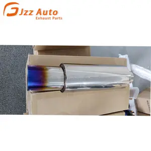 JZZ 2.5 inch inlet 3.5 inch outlet universal racing car exhaust silencer mufflers