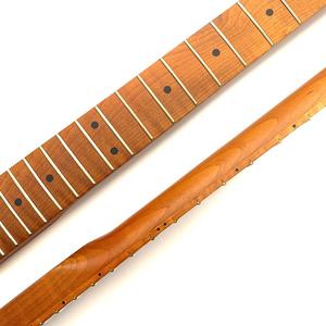 คอกีตาร์แบบกำหนดเอง 22 เฟรต ผิวสีสแตน ทำจากไม้เมเปิลอบสี พร้อมฟิงเกอร์บอร์ดไม้เมเปิล สำหรับเปลี่ยนกีตาร์ ST - Product Image 4
