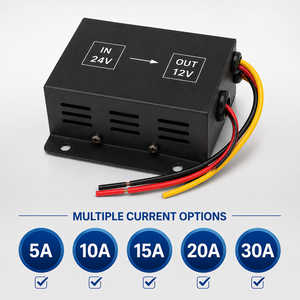 Convertidor de Voltaje CC de 24V a 12V, Convertidor Buck de 5A, 10A, 15A, 20A, 30A para Camiones, Autobuses, <span class=keywords><strong>Audio</strong></span> de Automóviles, LED - Product Image 2