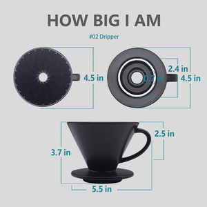 DHPO Venta caliente 600ml Gotero de café de cerámica de alto fuego reutilizable Mango de cerámica cómodo Producto caliente Filtros de café - Product Image 4