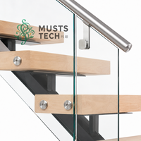 Escalier mono-à-capillaire sur mesure, style minimaliste, directement de l'usine, pour projets de maisons modernes