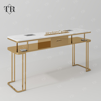Turri 2024 ensemble de table de manucure au design moderne personnalisable mobilier de salon de manucure pour application commerciale