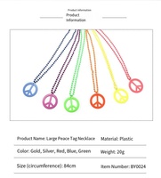 Vente en gros d'usine Collier personnalisé de la Paix, Chaîne perlée pour la Fête de l'Indépendance Américaine, Fête du Carnaval, Collier du 4 juillet, Décorations