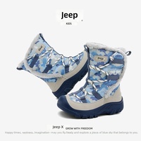 Bottes de neige pour enfants OEM/ODM, imperméables, doublure polaire, mi-mollet, style robuste, nouvelle collection hiver, chaussures en coton doublées polaire