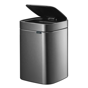 <strong>Silver</strong> Garbage <strong>Bin</strong> Bathroom No Touch 12L Sensor Rubbish <strong>Bin</strong> - Product Image 1